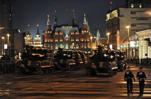 Репетиция парада к 9 мая в Москве/ Фото AFP