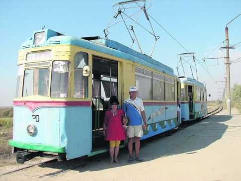 Не муляж. Трамвай в Молочном — это система общественного электротранспорта со своими депо, подстанцией, остановками. Фото М. Львовски