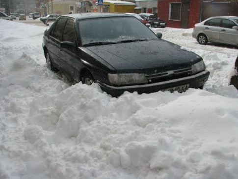 Снегопад в Харькове, фото Л. Полишко