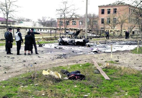 Кизляр. Два террориста подорвали себя в дагестанском городе. Главной их целью были милиционеры. Фото AFP