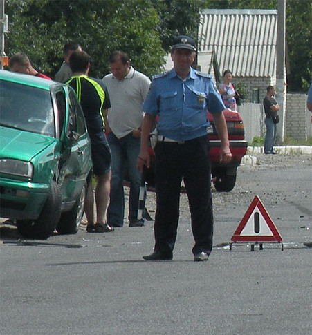 Михаил Добкин попал в ДТП, фото очевидцев аварии 