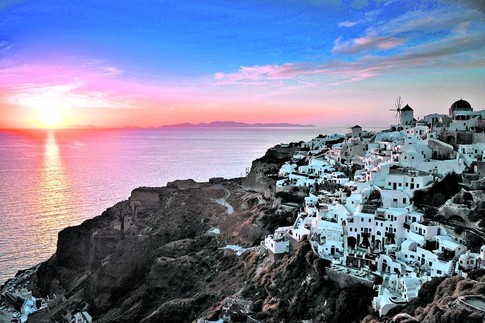 Закат в Греции. Фото: А. Кравченко