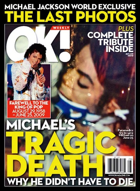 Фото смерти Майкла Джексона – журнал 