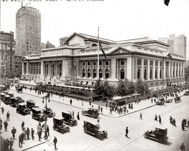 Нью-Йоркская публичная библиотека, Нью-Йорк, 1915 год