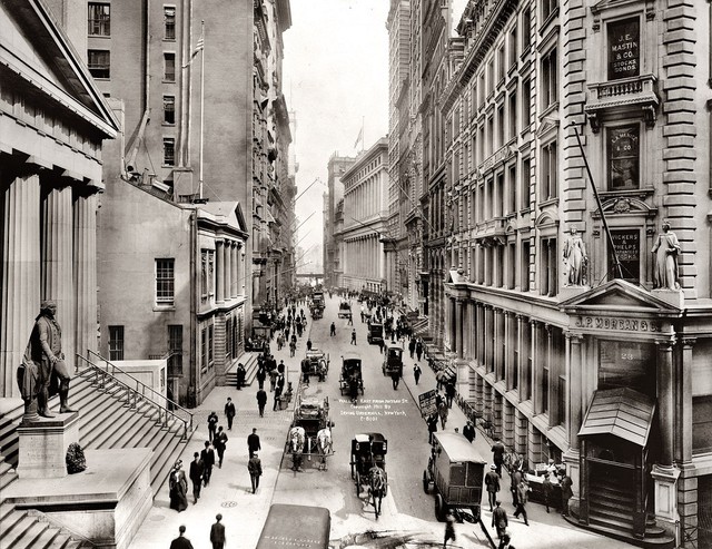 Уолл-стрит, Нью-Йорк, 1911 год