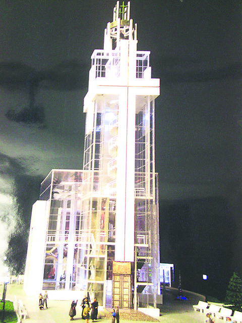 Ночью. Храм будет с современной подсветкой. Фото: ГУ архитектуры КГГА<br /><br />
