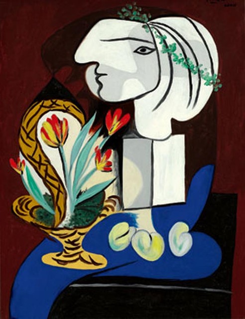 Пабло Пикассо "Натюрморт с тюльпанами"
