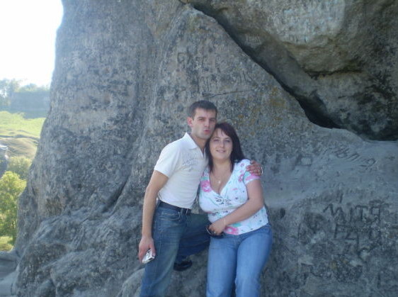 Оксана Бабинская с мужем. Фото: соцсети 