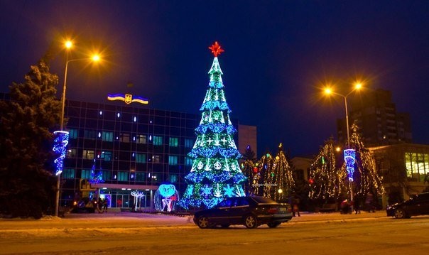 Мини-копия елки на Майдане. Фото: А.Люпин, od.vgorode.ua