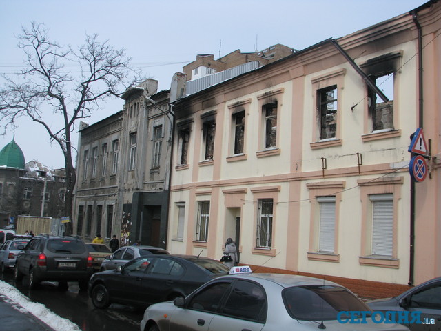 Здание после пожара. Фото: Я.Ткаченко