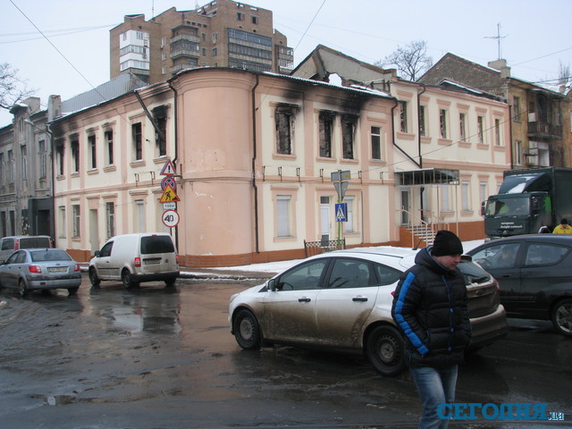 Здание после пожара. Фото: Я.Ткаченко