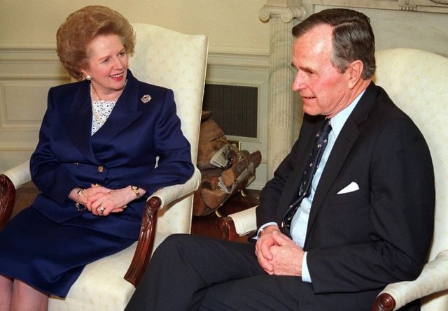 С президентом США Джорджем Бушем
