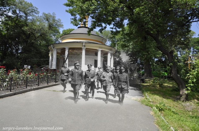 Киев 1941/2012 Гитлеровцы у Аскольдовой могилы