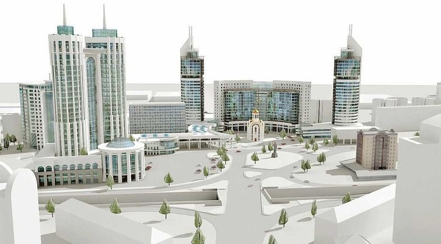 Мегапроект остался на фото<br />
Проект реконструкции Шахтерской площади в соответствии с Генеральным планом Донецка образца 2008 года предполагал полное и окончательное преображение до неузнаваемости 