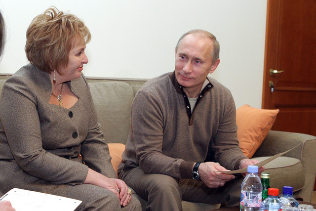 Владимир и Людмила Путины, фото Алексей Дружинин/РИА Новости