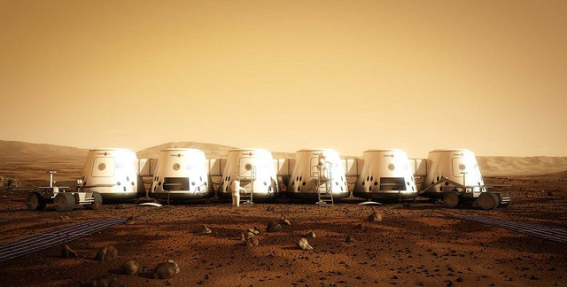 Астронавты приземлятся в 2023 году и станут первыми людьми в истории, ступившими на Марс. Они соединят все модули поселения вместе с помощью роверов. Затем они установят солнечные панели, и начнут свое великое исследование Марса, их новой планеты