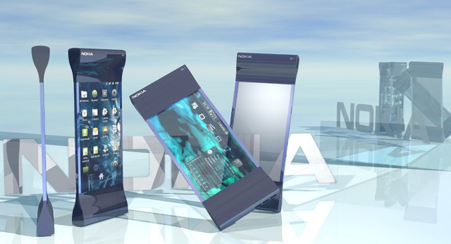 Nokia HG-1. Идея прозрачных телефонов будоражит умы многих разработчиков и дизайнеров. Не стали исключением и специалисты Nokia, предложившие смартфон с прозрачным сенсорным экраном толщиной в 4 мм
