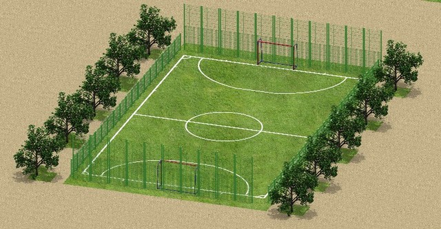 В КСН "Портовское" появится ограждение мини-футбольного поля и баскетбольной площадки
