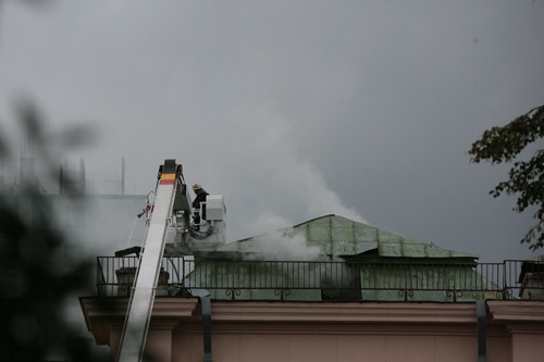 В Киеве произошел пожар в медуниверситете | Фото: Сергей Николаев