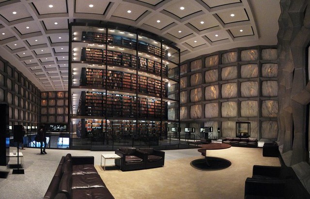 Библиотека редких книг и манускриптов Йельского университета в Нью-Хейвене, США
