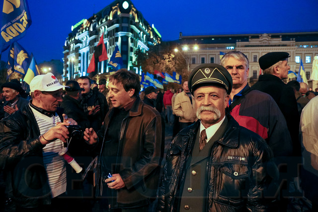 В Киеве националисты отметили 70-ю годовщину создания Украинской повстанческой армии | Фото: Сергей Николаев