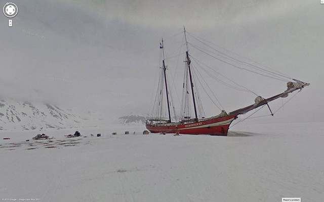 Шпицберген, Норвегия. Самая северная территория Европы. На фото – корабль "Нордерлихт".