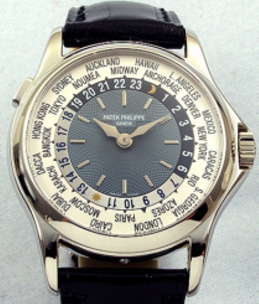 3. Patek Philippeís  Platinum World Time – 4 миллиона  долларов<br />
 Часы стали самыми дорогими в 2002 году. Они показывают  время во всех временных зонах земного шара.<br />
