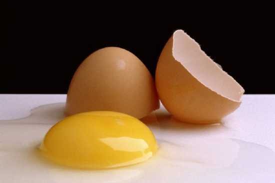 Куриное яйцо<br />
Яйца содержат большое  количество цинка, витаминов группы  В, йода, омега-3 жирных кислот и белков. Ученые из университета штата Коннектикут доказали, что люди теряют вес на 65% быстрее, если завтракают вареным яйцом. Яйца снижают чувство голода и уменьшают потребление калорий при других приемах пищи. Такой завтрак поддерживает энергию в организме человека в течение всего дня.<br />
