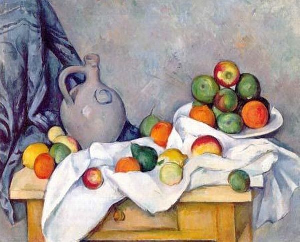 9.Занавес, кувшин и ваза для фруктов <br />
Картина Поля Сезанна – французского художника-живописца, яркого представителя постимпрессионизма, написанная в 1893-1894 годах. Картина была продана в мае 1999 года на аукционе 
