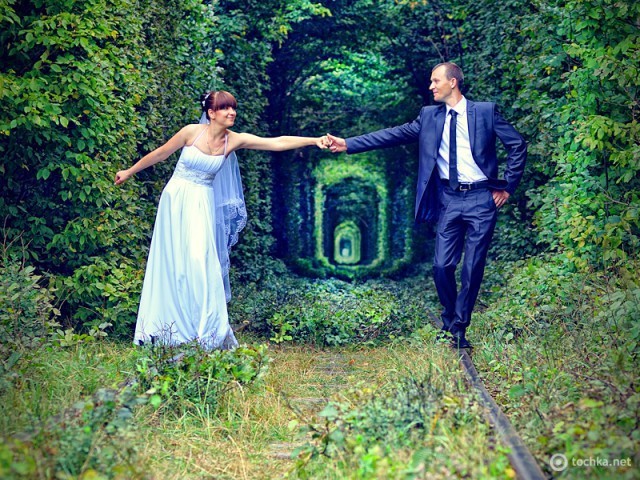 Так выглядел "Тоннель любви". Фото: tochka.net