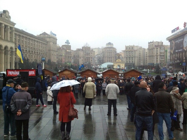 Митинг на Майдане продолжается. Фото: Лихицкая Т., Сегодня.ua