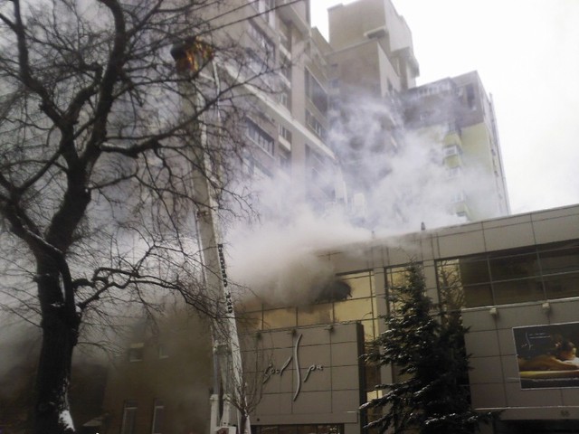 Элитный спа-салон пострадал от огня. Фото: Магнолия-ТВ