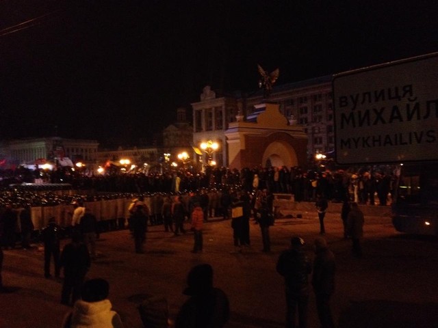 Майдан пережил штурм. Фото: Евгений Чечель, "Фейсбук"