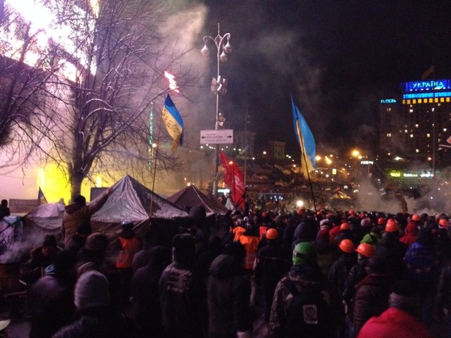 Майдан пережил штурм. Фото: Евгений Чечель, "Фейсбук"