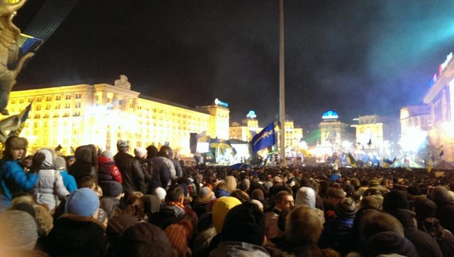 Группа "Океан Эльзы" выступила на Майдане, фото из соцсетей