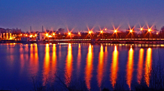 Сумерки. Мост на проспекте Дзержинского: немножко загадки<br />
