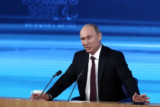 Пресс-конференция Владимира Путина. Фото ИТАР-ТАСС