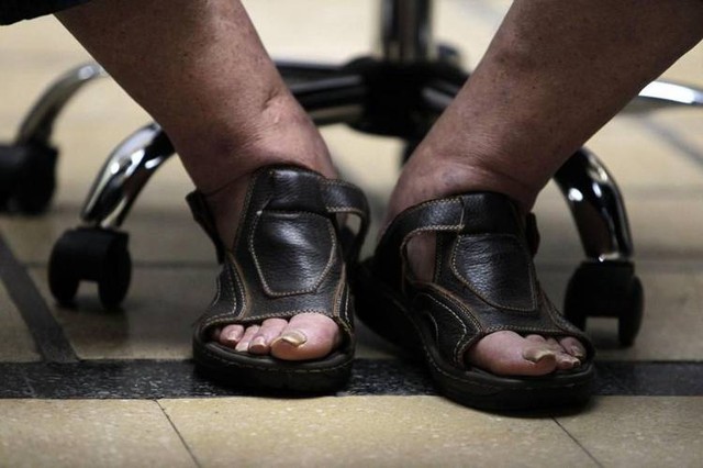 Ноги президента Уругвая. Фото: AFP