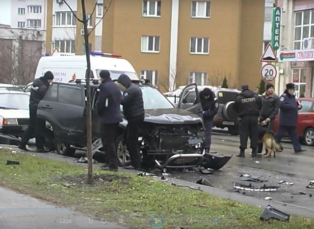 Кадр видеосъемки ГУ МВД Украины в г. Киеве
