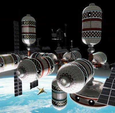 Космический отель<br />
Космический отель или надувная космическая станция—предназначенная для проживания космических туристов и обслуживающего персонала индустрии космического туризма, так и для научных целей. Разработки проектов космических отелей ведутся в частных компаниях  Bigelow Aerospace и Orbital Technologies (