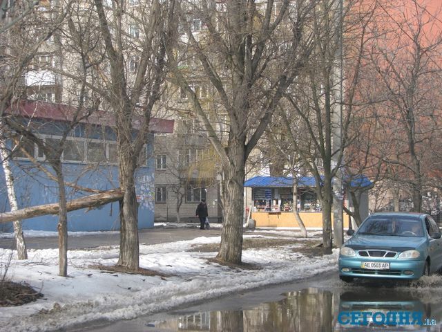 В Днепропетровске стремительно тает снег.  Фото: Андрей Никитин