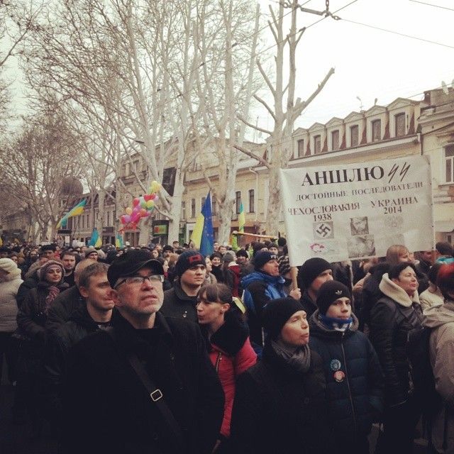 Митинг в Одессе. Фото: "Фейсбук" и "Вконтакте"