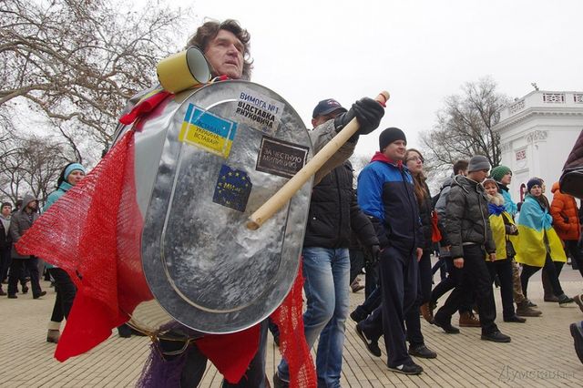Митинг в Одессе. Фото: "Думская"
