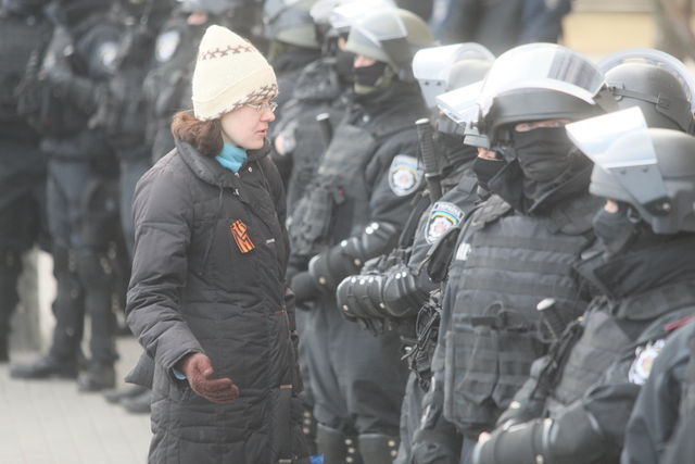 В Донецке прошел пророссийский митинг. Фото: А. Худотеплый, "Сегодня"