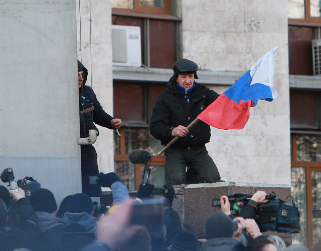 Пророссийский митинг в Донецке. Фото: Сергей Ваганов, "Сегодня"