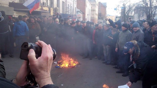 В Харькове напали на офис "Просвиты". Фото: facebook.com/prosvitakh