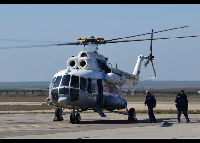 В Крым прибыл российский Ми-8. Фото: КИА