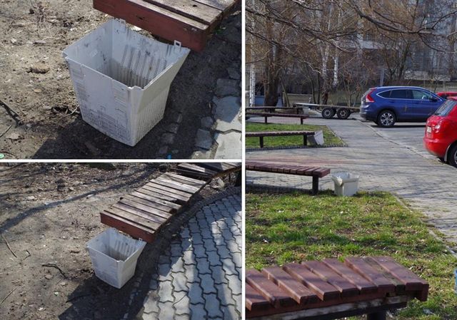 Необычные урны в парке КПИ. Фото: Tatyana Chovgan, facebook
