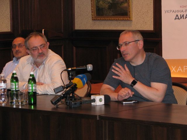 Михаил Ходорковский выступил в Харькове. Фото: Елена Волкова "Сегодня"