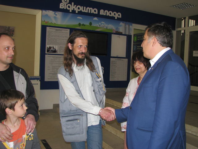 Саакашвили пообщался с Коломойским. Фото: Андрей Никитин